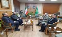 دیدار رئیس دفتر نمایندگی وزارت امور خارجه و نائب رئیس اتاق بازرگانی زنجان با رئیس سازمان جهاد کشاورزی استان