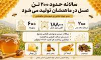 سالانه حدود ۲۰۰ تن عسل در شهرستان ماهنشان