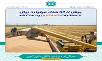 بیش از 13 هزار میلیارد ریال از مطالبات گندمکاران پرداخت شد