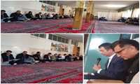 جمع خوانی قرآن کریم و برگزاری دوره آموزشی تفسیر قرآن کریم ویژه ماه مبارک رمضان در ساختمان شماره 2 جهاد کشاورزی  استان به تدریس حجت الاسلام محمود محمدی