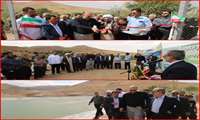 در ششمین روز از هفته دولت: آغاز بهره برداری از استخر ذخیره آب کشاورزی عمومی روستای فلج شهرستان خرمدره استان زنجان
