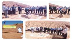 در پنجمین روز از هفته دولت مراسم کلنگ زنی ایجاد استخر معیشتی  روستای ایچ شهرستان طارم