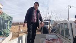 کمک به زلزله زدگان شهرستان خوی با همت اداره امور عشایر استان