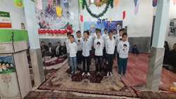 مراسم جشن انقلاب اسلامی به مناسبت دهه فجر در روستای ویر شهرستان سلطانیه