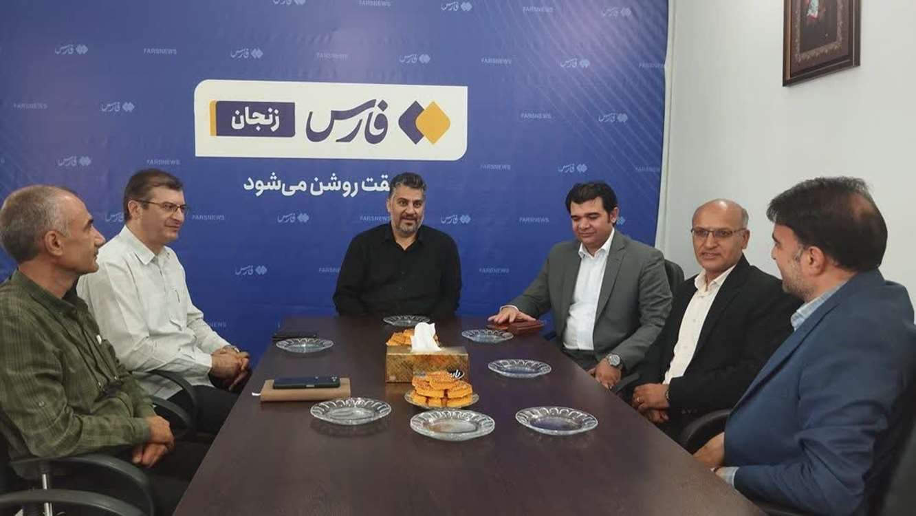 حضور رئیس سازمان جهاد کشاورزی استان زنجان در محل خبرگزاری های صدای زنجان، فارس و تسنیم