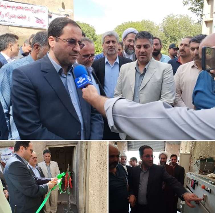 افتتاح طرح آبیاری تحت فشار در شهر هیدج شهرستان ابهر